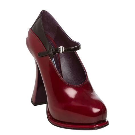 prada pumps flared heel|prada ankle pumps.